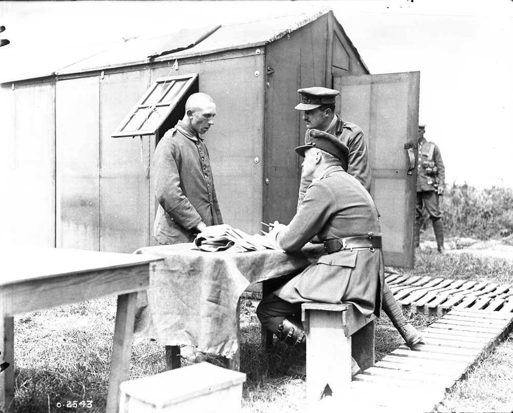 German prisoner interrogated by Intelligence Officer, February, 1918 About CEFRG