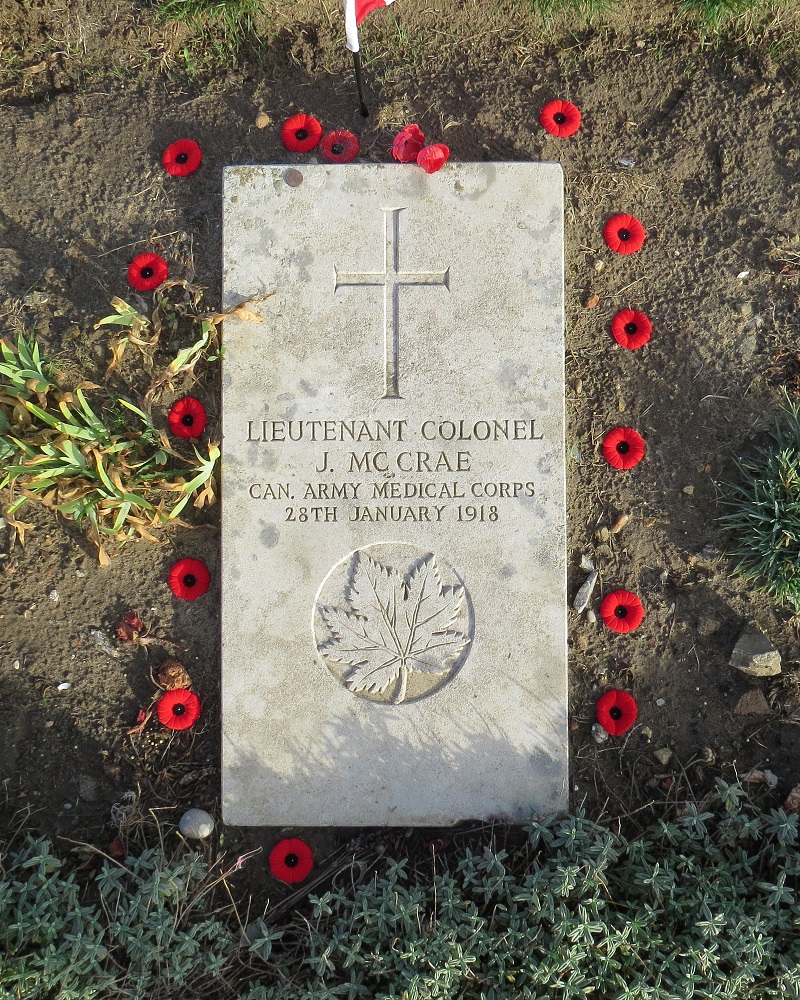 Lt-Col. John McCrae, Wimereux Communal Cemetery, 10 August 2019, CEFRG