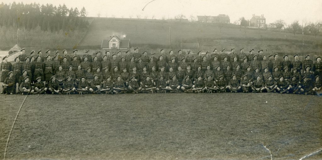 15th (48th Highlanders of Canada) Battalion, photo by Lt.-Col. C.E. Bent, Bas-Oha, Belgium, circa February 1919.