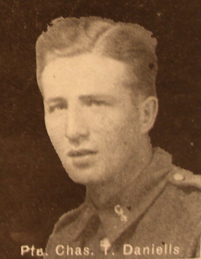 Private Charles Thompson Daniells, 4th Battalion, in the Great War