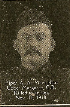 Piper Archibald Andrew McLellan MM