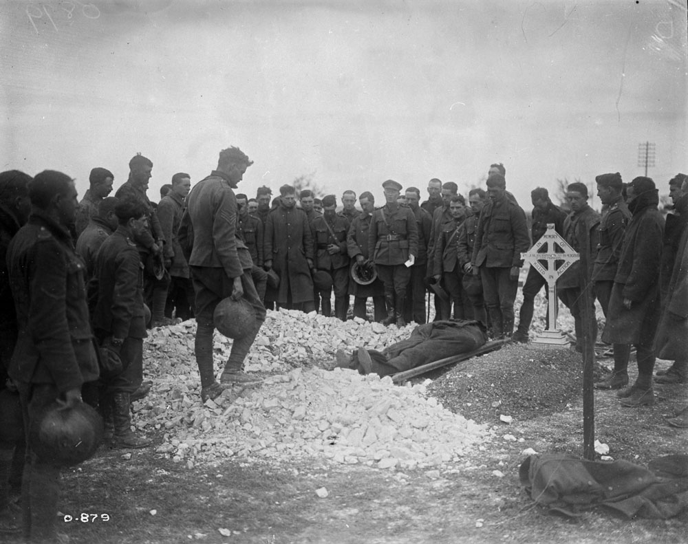 Funeral of Major Edwin Lewin Knight, Eaton Motor Battery, 27 September 1916, Bapaume Post Military Cemetery.