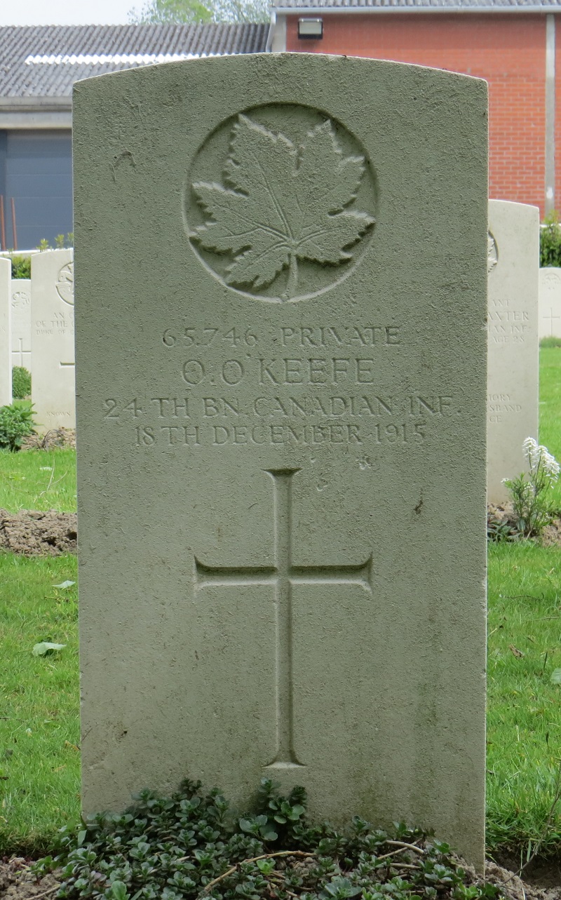 Private Oney O’Keefe in the Great War