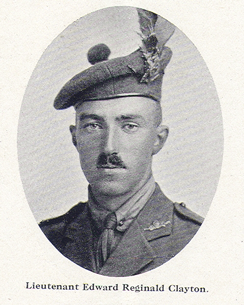 Captain Edward Reginald Clayton MC in the Great War