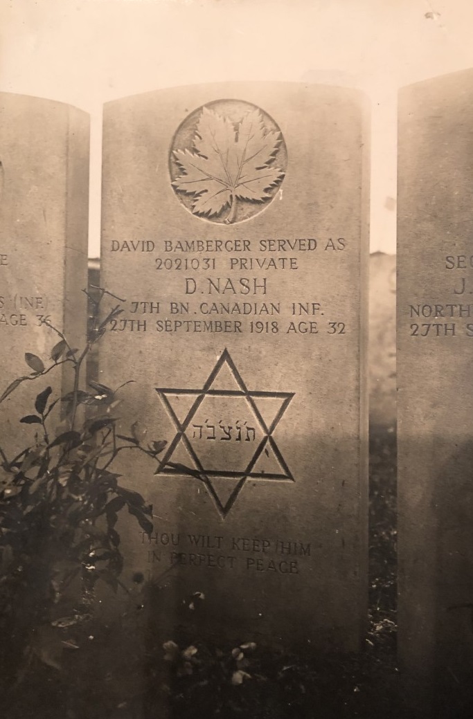 Private David Bamberger served as Private David Nash