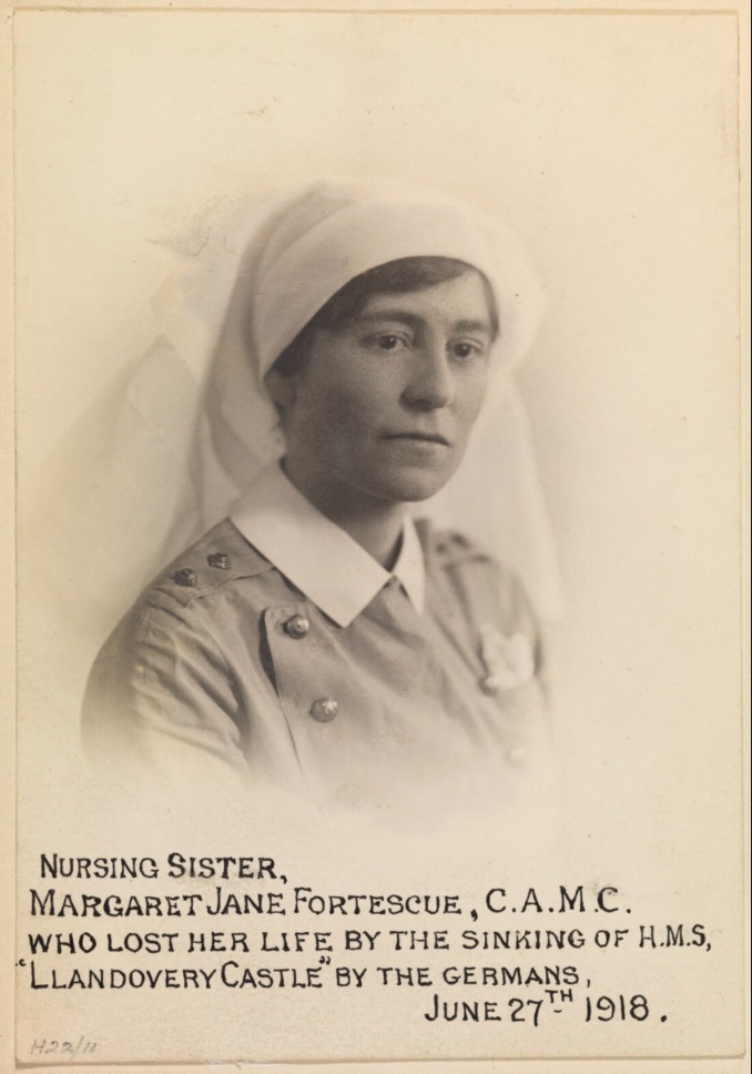 Nursing Sister Margaret Jane Fortescue in the Great War