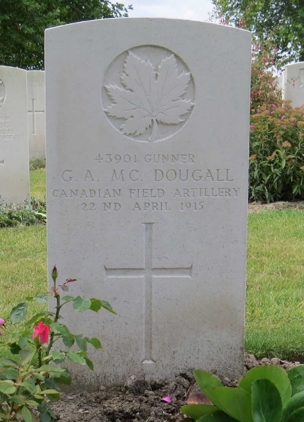 Gunner George A McDougall 43901 CVWM