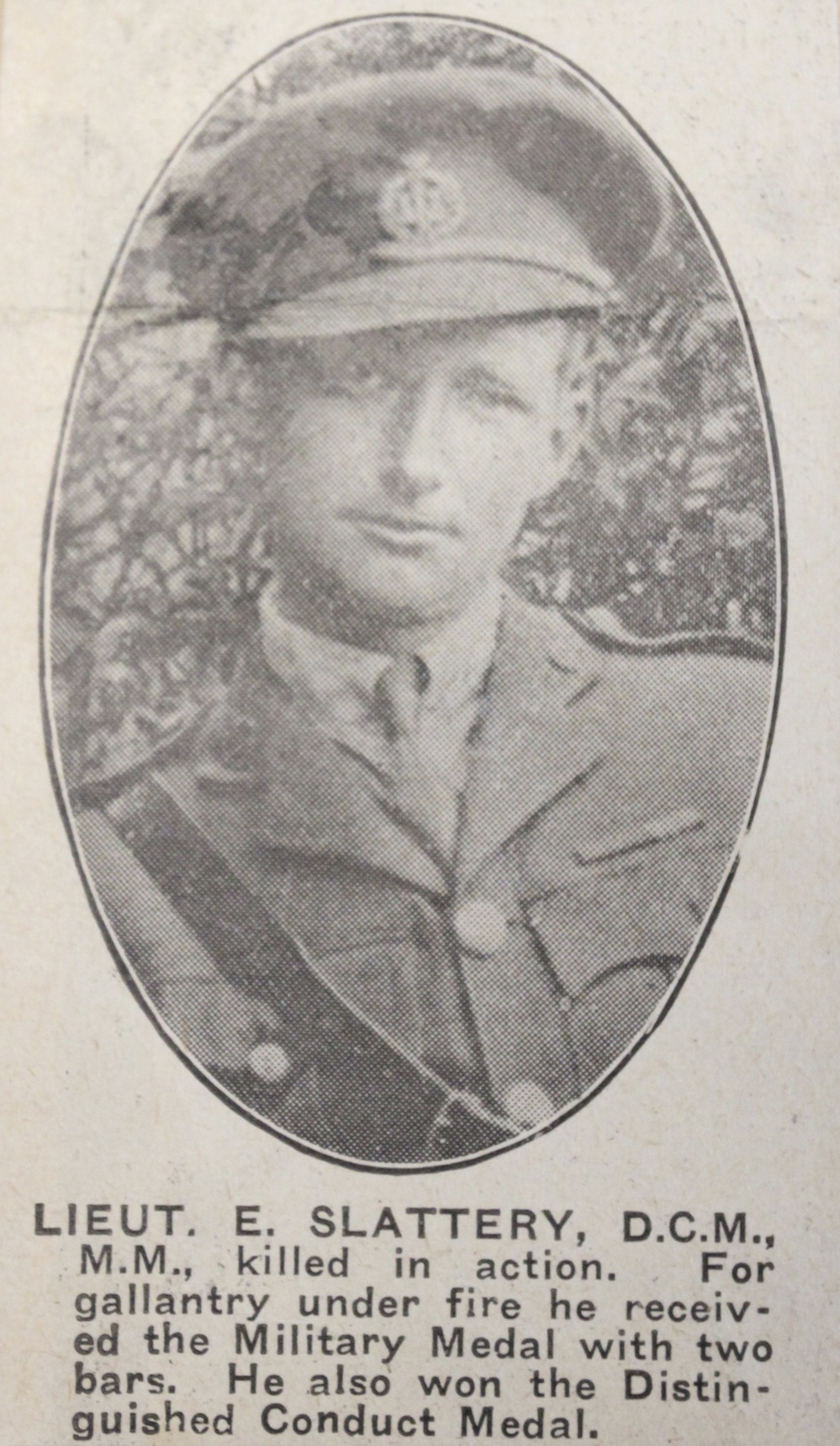 Lieutenant Edward Slattery in the Great War